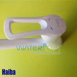 Смеситель для кухни белый Haiba Hansberg 004-20см