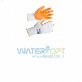 Трикотажные защитные перчатки с резиновым покрытием Стекольщик REXG
