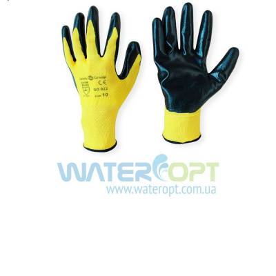 Защитные перчатки стрейч нитриловые желтые