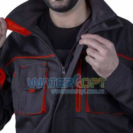 Рабочая куртка STEELUZ RED защитный