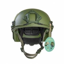 Шолом балістичний FAST Helmet рівень захисту NIJ IIIA олива