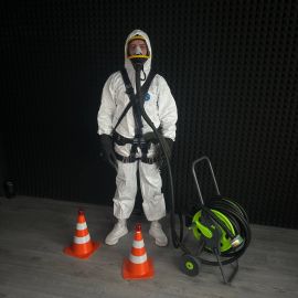 Противогаз шланговый ПШ-2 20 метров с ППМ + ПЛК3 + барабан Сертифицированный 2025-2031