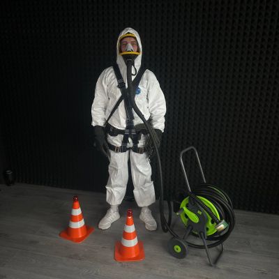 Протигаз шланговий ПШ-2 20 метрів з ППМ + ПЛК3 + барабан Сертифікований 2025-2031