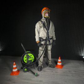 Протигаз шланговий ПШ-2 20 метрів з барабаном + Л1 + ППМ маска Сертифікований 2025-2031 рік